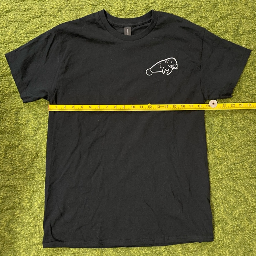 Mote Marine Aquarium Black Tee with Manatee Graphic - Picture 6 of 7